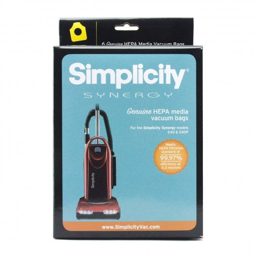Simplicity Synergy S40P HEPA Media Bags
